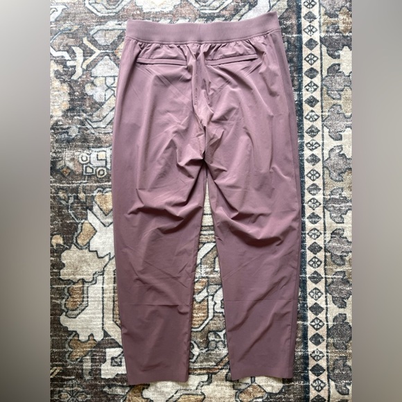 Athleta Purple Brooklyn Ankle Damask Mauve Lightweight Pants - Picture 4 of 5